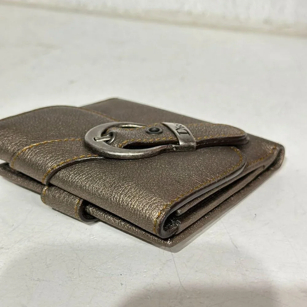 Dior Brown Leather Small Wallet